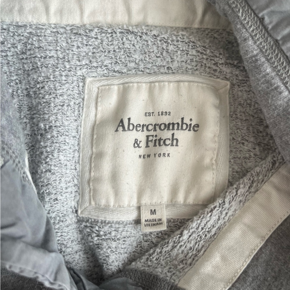 Abercrombie & Fitch Vintage Gray Button Down Cowl Neck Sweater - Picture 6 of 8